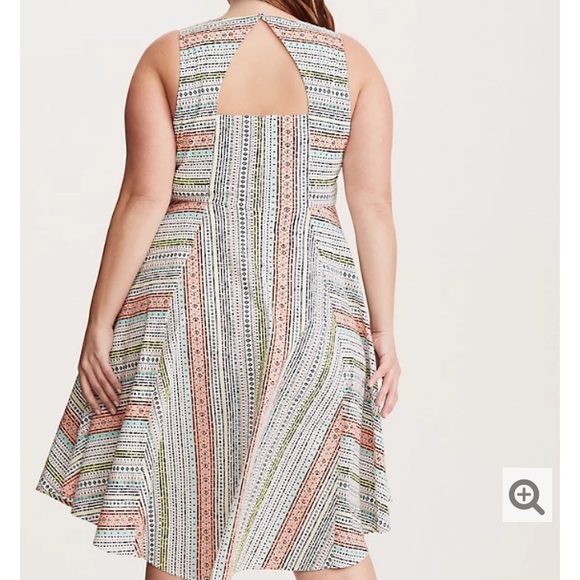 Torrid Insider | Mixed Border Print Dress | 12 - Picture 2 of 12